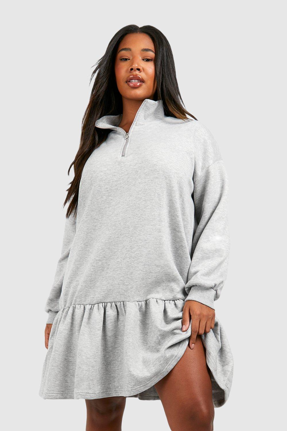 Sweater cheap dress boohoo